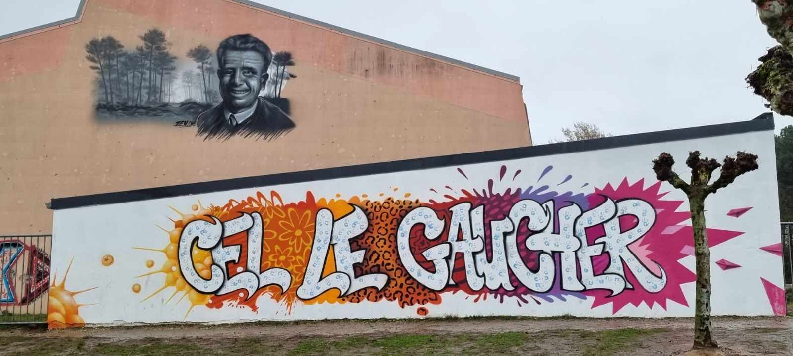 Street Art une fresque au collège Cel Le Gaucher en hommage à l